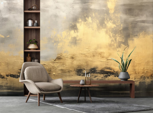 Luxury Gold Marble Print Marble Wallpaper – peel and stick wallpaper mural, Golden Era Walls