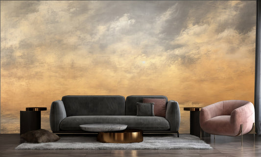 Modern Luxury Marble Print Marble Wallpaper – lifestyle view, Golden Era Walls