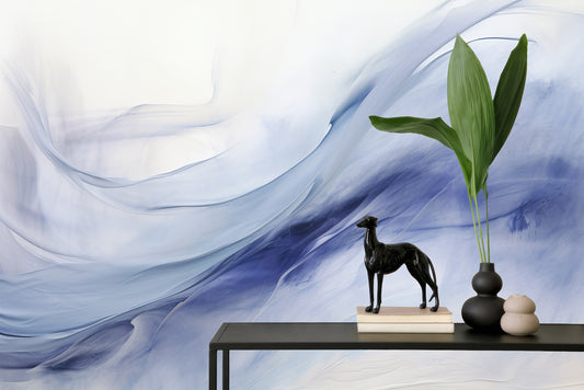 Watercolor Abstract Art Aesthetic Geometric Wallpaper – lifestyle view, Golden Era Walls