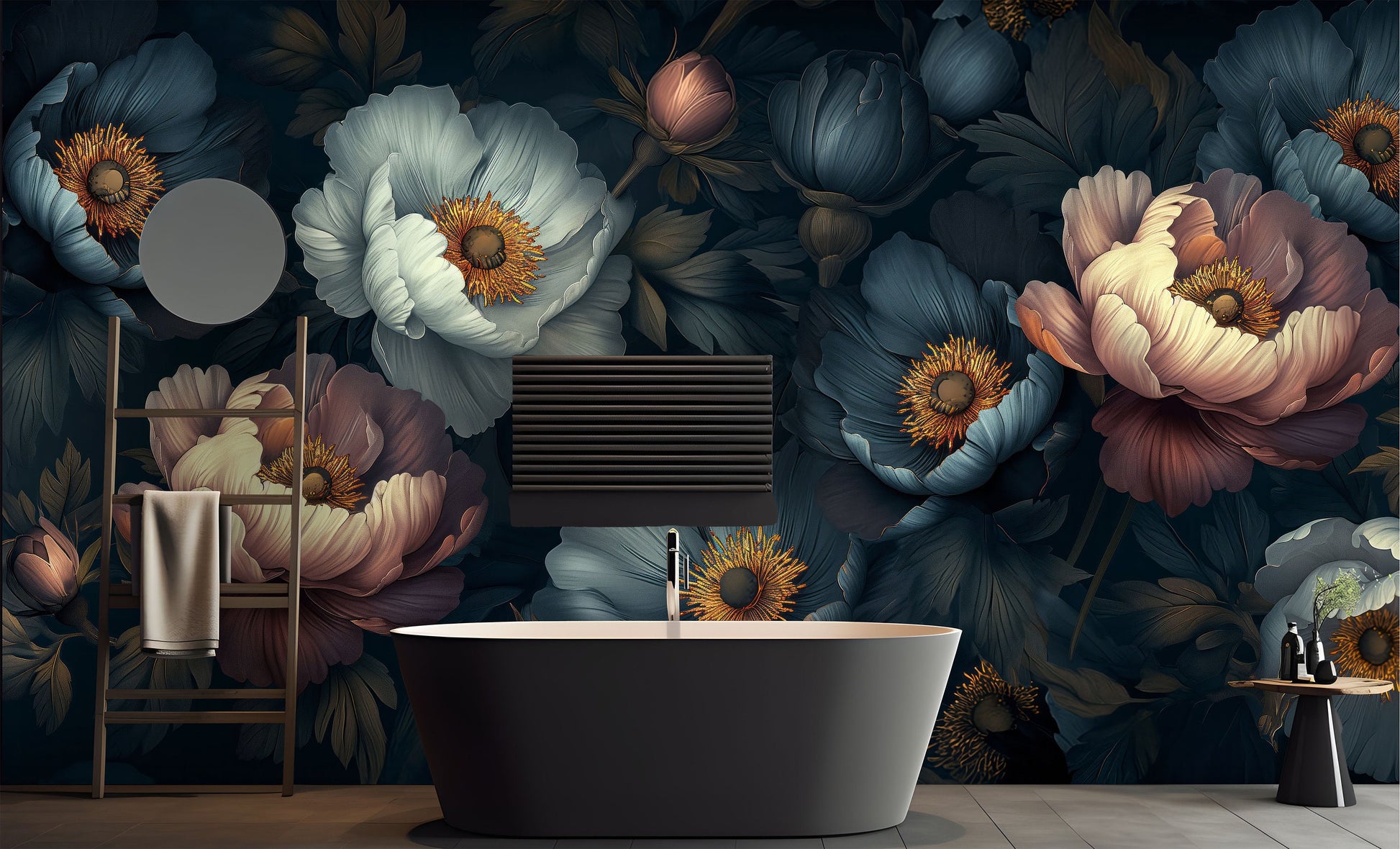 Vintage Floral Classic Decoration Floral Wallpaper – alternate view, Golden Era Walls