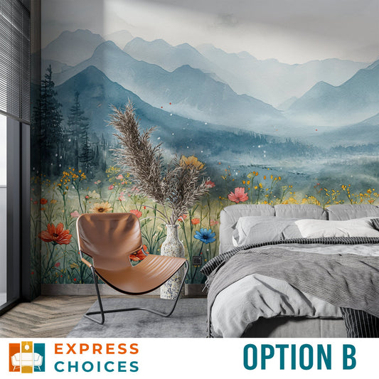 Forest Design Children Woodland Wallpaper – lifestyle view, Golden Era Walls