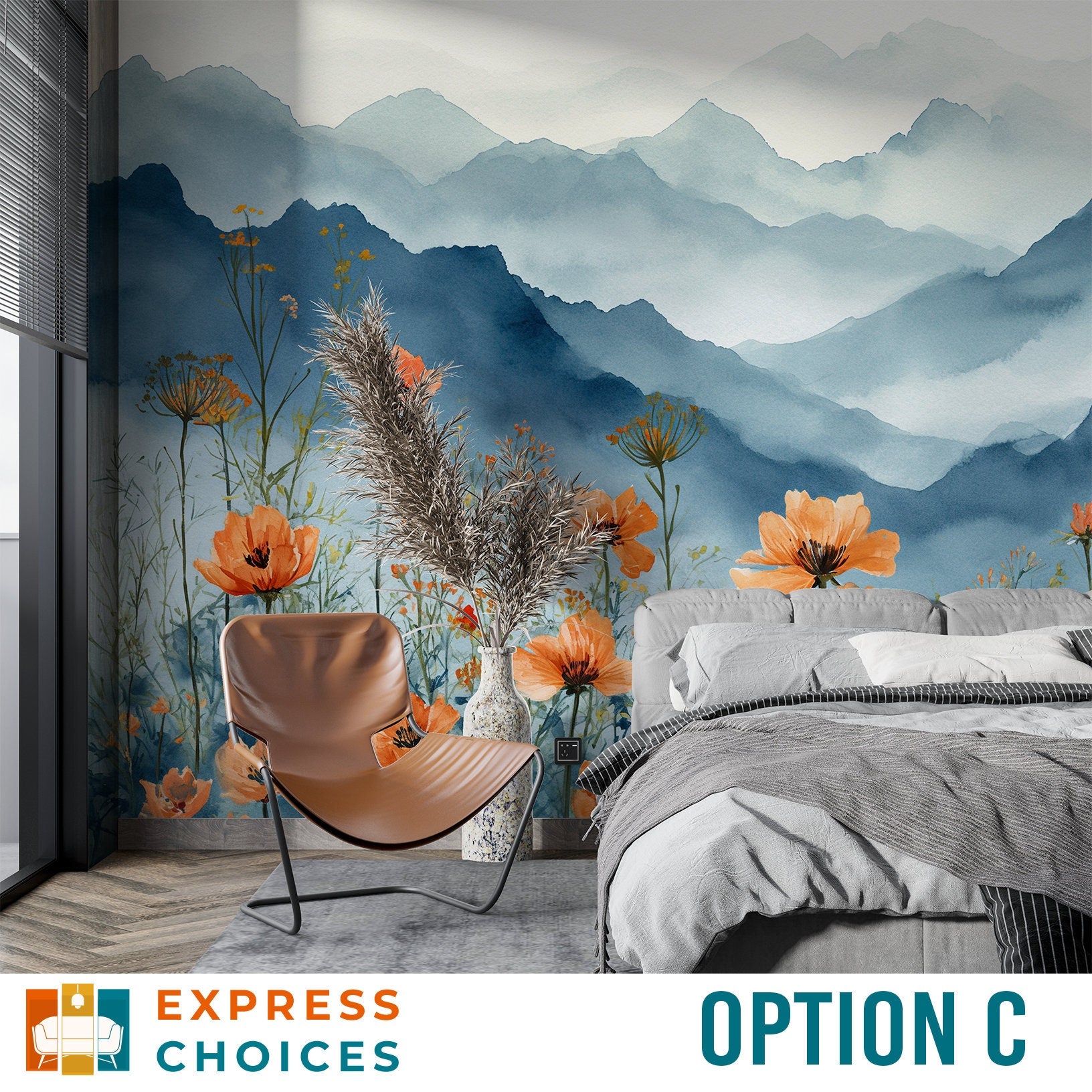 Forest Design Children Woodland Wallpaper – detail view, Golden Era Walls