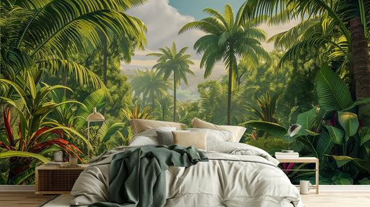 Decor Tropical Tropical Wallpaper – peel and stick wallpaper mural, Golden Era Walls