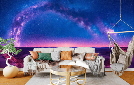 Vast Milky Way Panorama Wallpaper – lifestyle view, Golden Era Walls