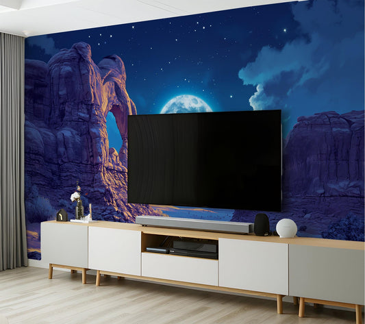 Timeless Non Woven Panoramic Wallpaper – detail view, Golden Era Walls