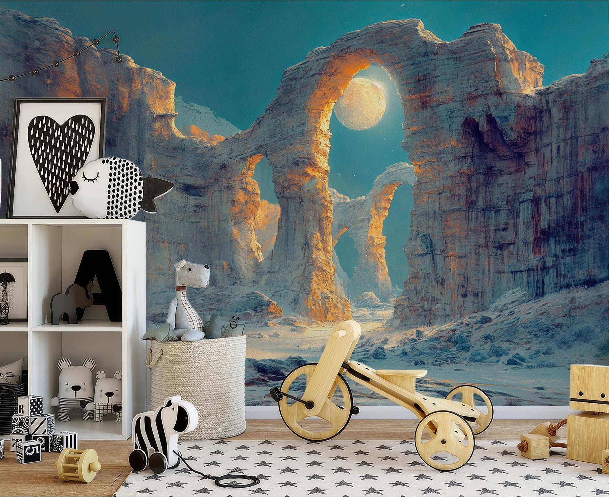 Desert Canyon Arches at Wallpaper – lifestyle view, Golden Era Walls
