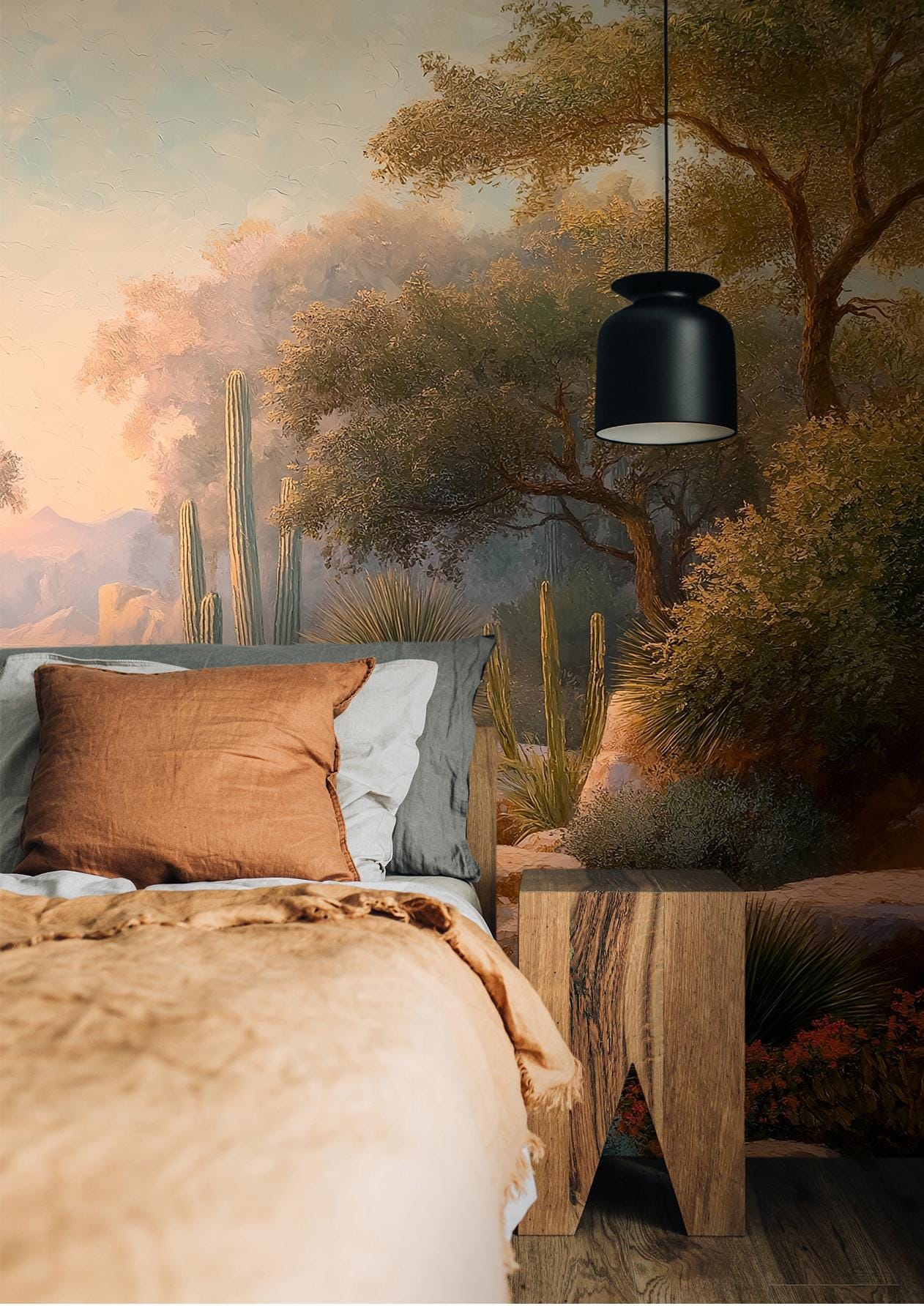 Ancient Archway Desert Mediterranean Wallpaper – scale reference, Golden Era Walls